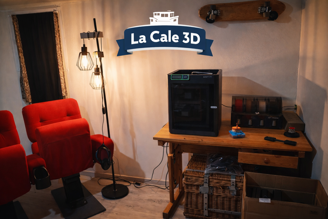 Un atelier flottant, des objets imprimés couche après couche