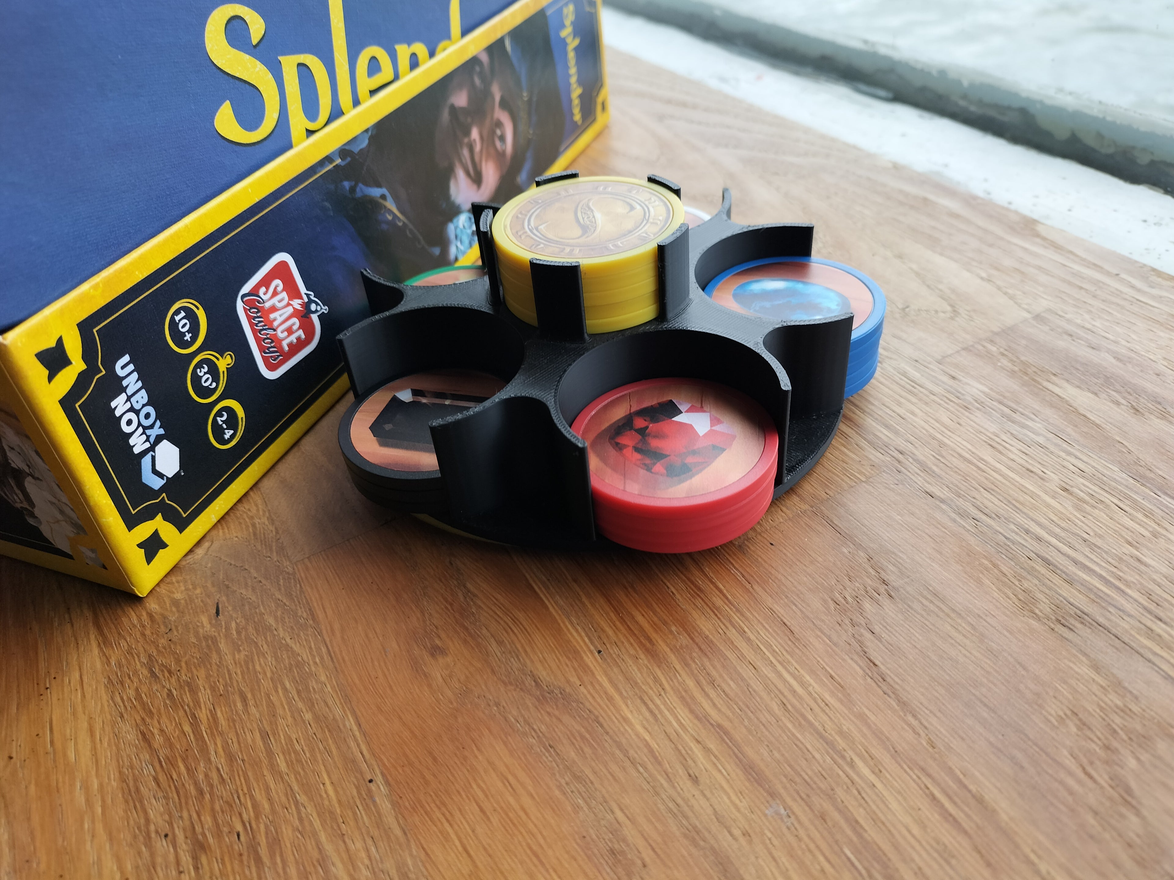 Distributeur tournant de jetons pour Splendor — Accessoire de jeu imprimé en 3D